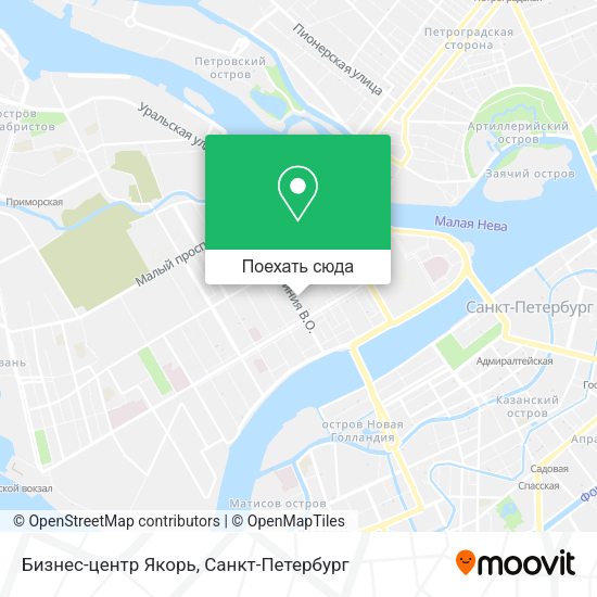 Карта Бизнес-центр Якорь