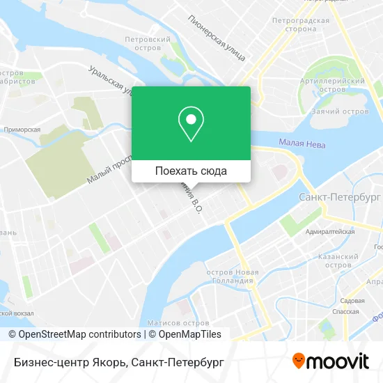 Карта Бизнес-центр Якорь