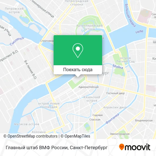 Карта Главный штаб ВМФ России