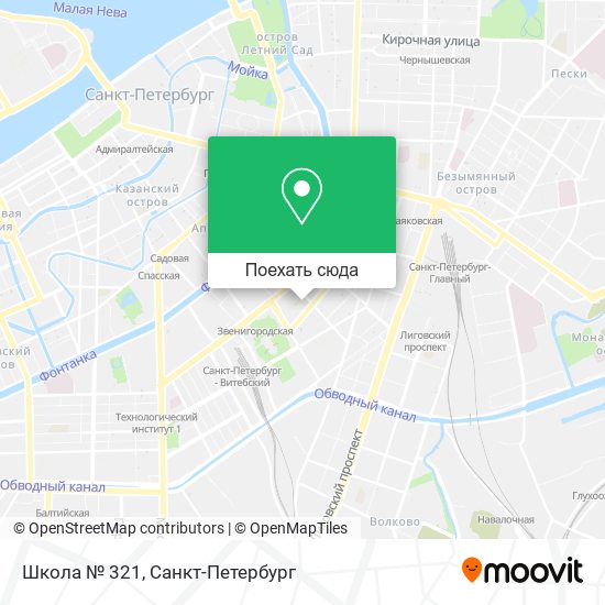 Карта Школа № 321