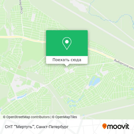 Карта СНТ ""Мертуть""