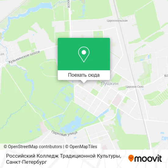 Карта Российский Колледж Традиционной Культуры
