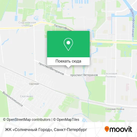 Карта ЖК «Солнечный Город»