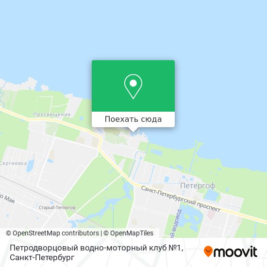 Карта Петродворцовый водно-моторный клуб №1