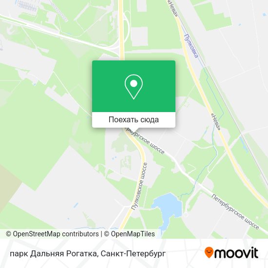 Карта парк Дальняя Рогатка