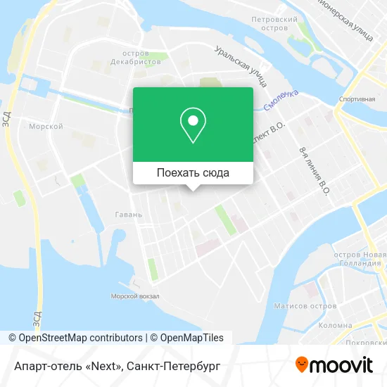 Карта Апарт-отель «Next»