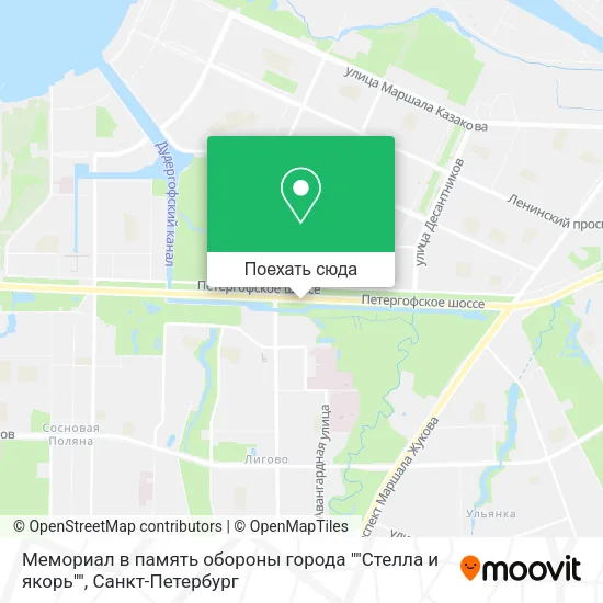 Карта Мемориал в память обороны города ""Стелла и якорь""