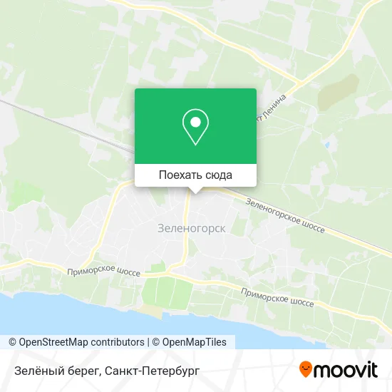 Карта Зелёный берег