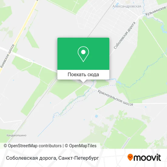 Карта Соболевская дорога