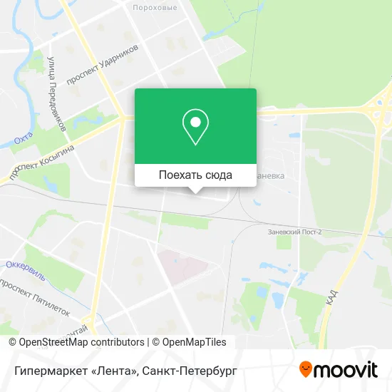 Карта Гипермаркет «Лента»