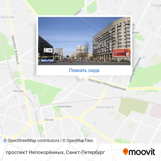 Карта проспект Непокорённых