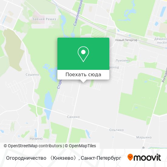 Карта Огородничество 《Князево》