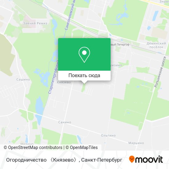 Карта Огородничество 《Князево》
