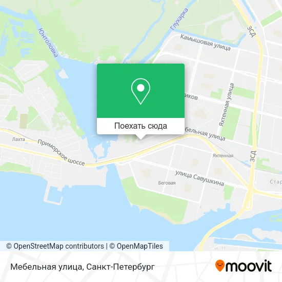 Карта Мебельная улица