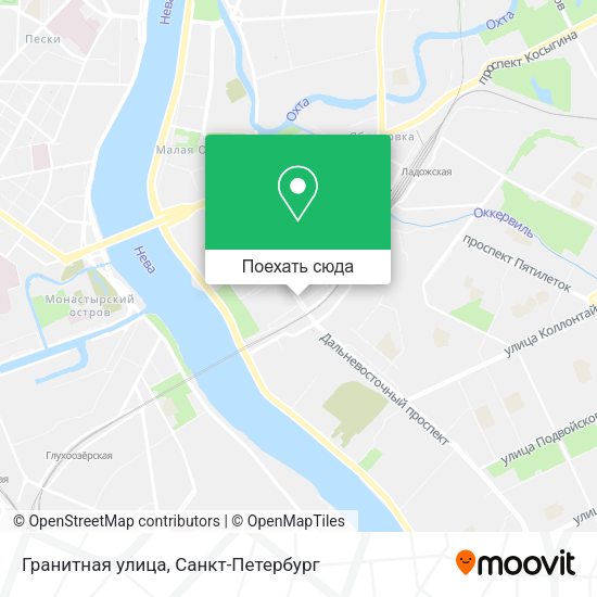 Карта Гранитная улица
