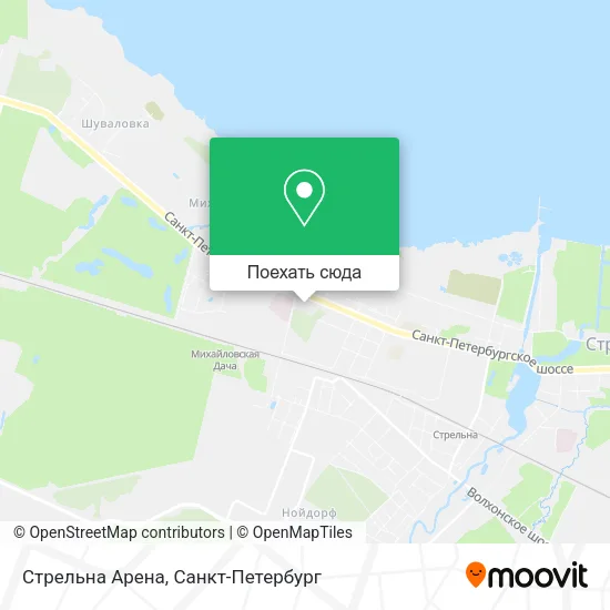 Карта Стрельна Арена