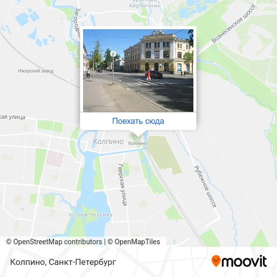 Карта Колпино