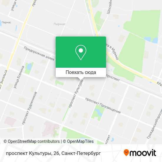 Карта проспект Культуры, 26