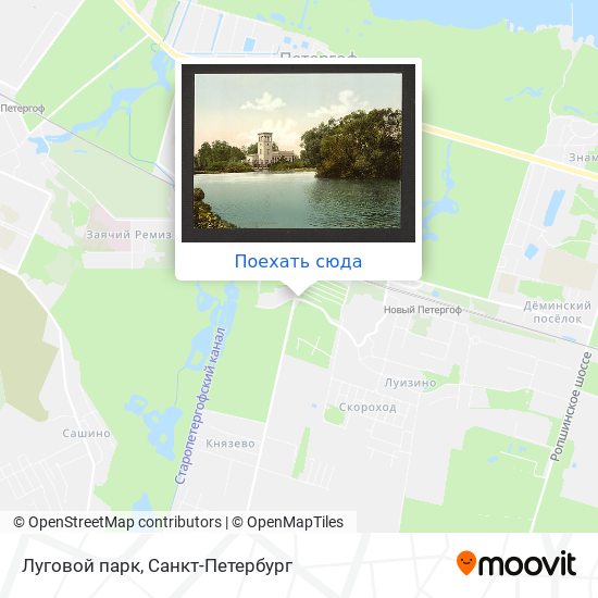 Карта Луговой парк