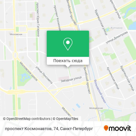 Карта проспект космонавтов