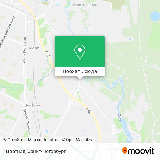 Карта Цветная
