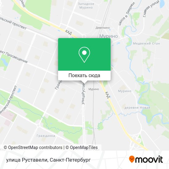 Карта улица Руставели