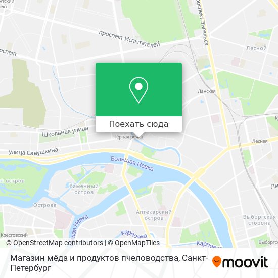 Карта Магазин мёда и продуктов пчеловодства
