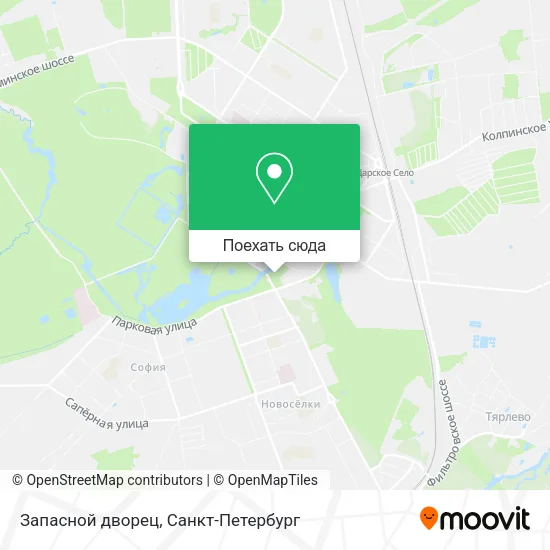 Карта Запасной дворец