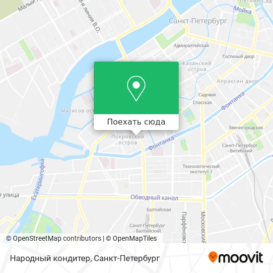 Карта Народный кондитер