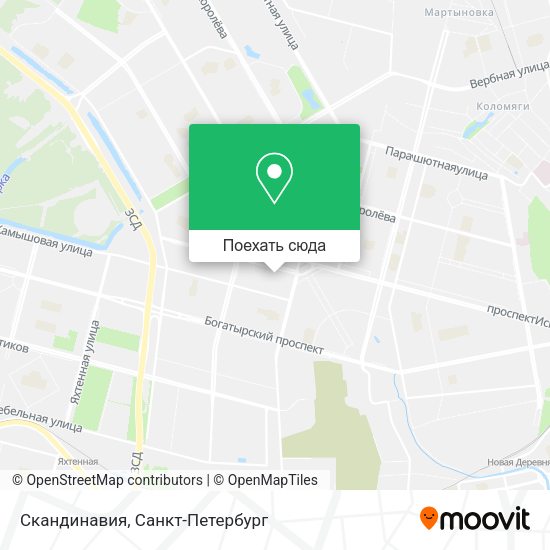 Карта Скандинавия