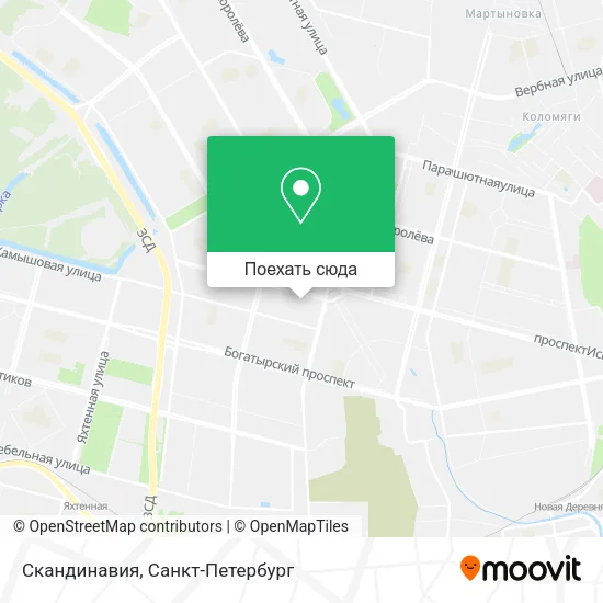 Карта Скандинавия