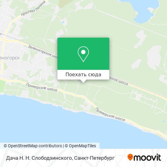 Карта Дача Н. Н. Слободзинского