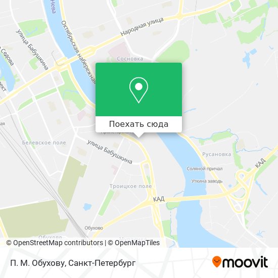Карта П. М. Обухову