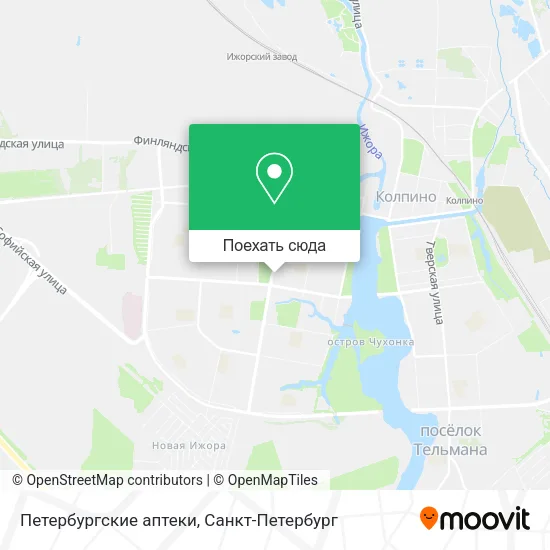 Карта Петербургские аптеки