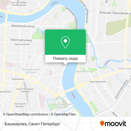 Карта Башкировъ