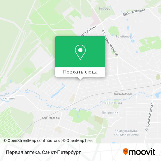 Карта Первая аптека