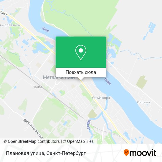 Карта Плановая улица