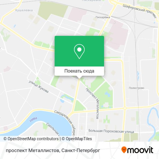 Карта проспект Металлистов