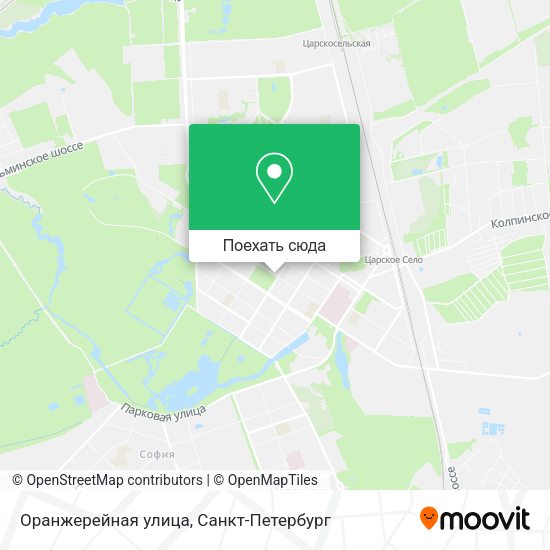 Карта Оранжерейная улица