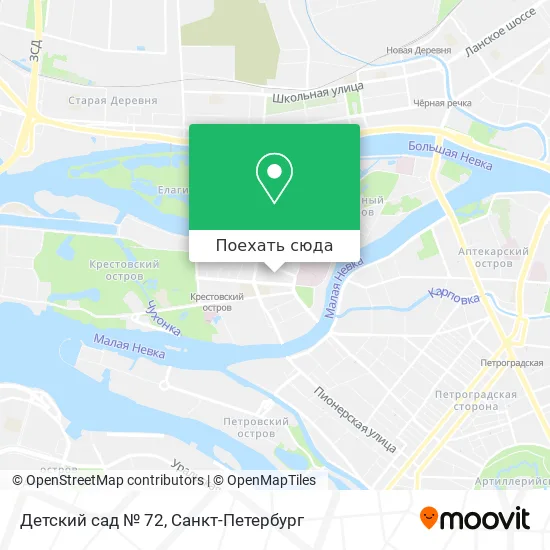 Карта Детский сад № 72