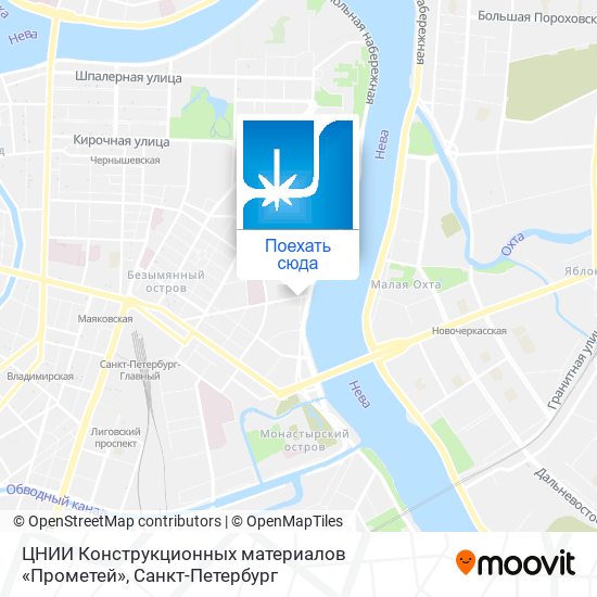 Карта ЦНИИ Конструкционных материалов «Прометей»