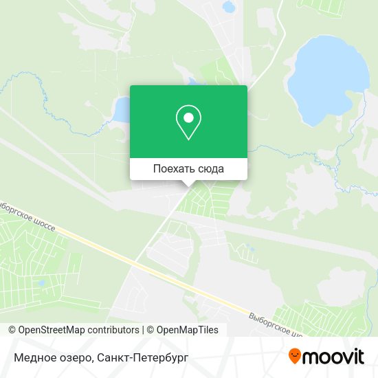Карта Медное озеро