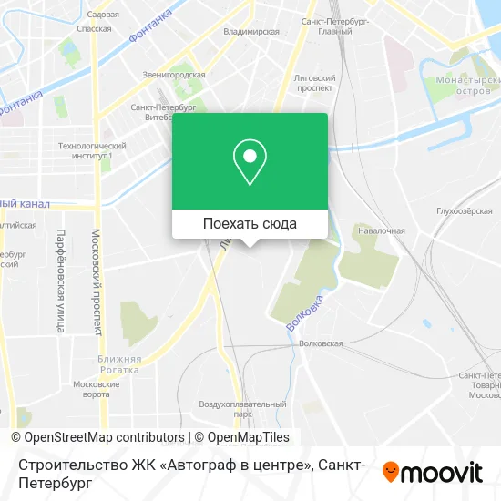 Карта Строительство ЖК «Автограф в центре»