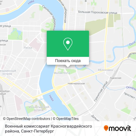 Карта Военный комиссариат Красногвардейского района