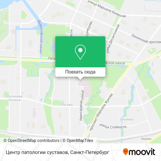 Карта Центр патологии суставов