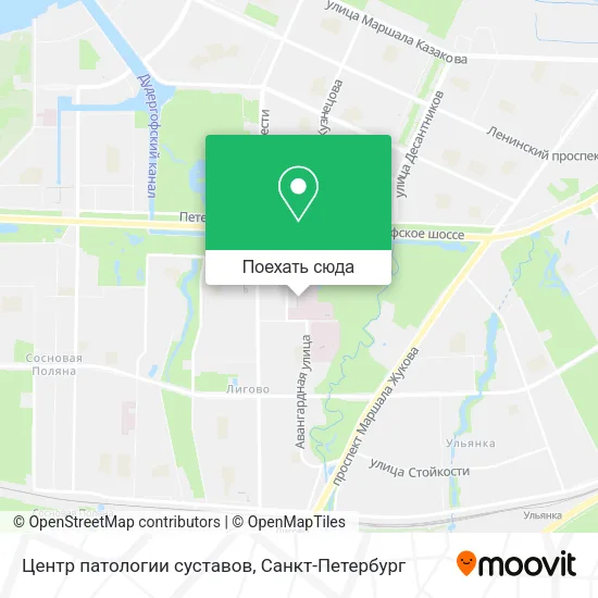 Карта Центр патологии суставов