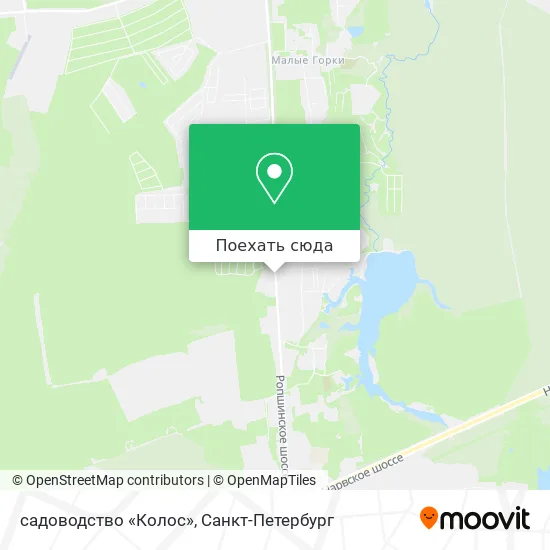 Карта садоводство «Колос»