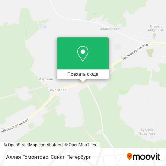 Карта Аллея Гомонтово