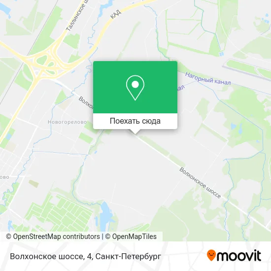 Карта Волхонское шоссе, 4
