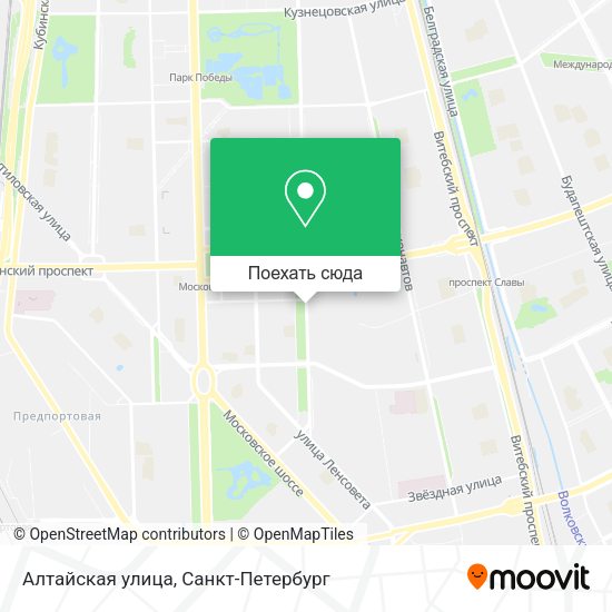 Карта Алтайская улица